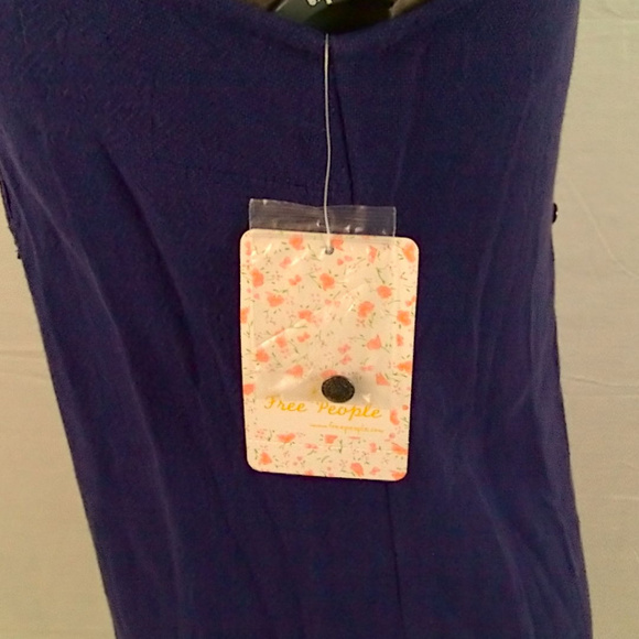 Free People Purple Mini Dress w/ lace front - Picture 6 of 8